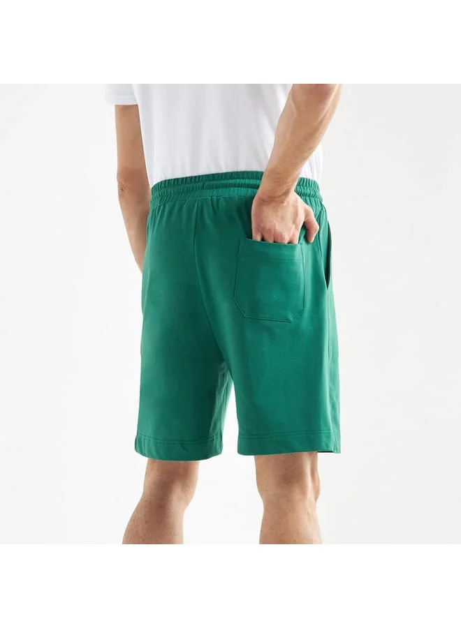 Splash FAV New York Jets Print Shorts with Drawstring Closure and Pockets