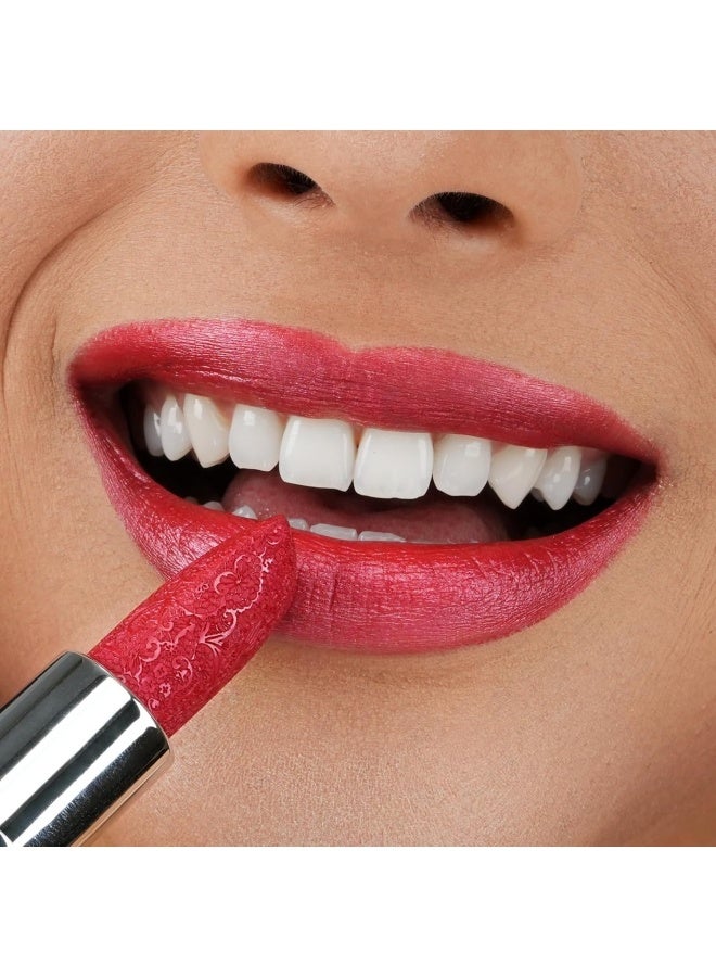 Anglicolor Metallic Shine Lipstick for Women, High Impact Lipcolor, Silky Smooth and Moisturizing, Non-Sticky, Long Lasting and Smudge Proof, Full Coverage Lip MakeUp (#12 CHERRY BOMB) - Image 3
