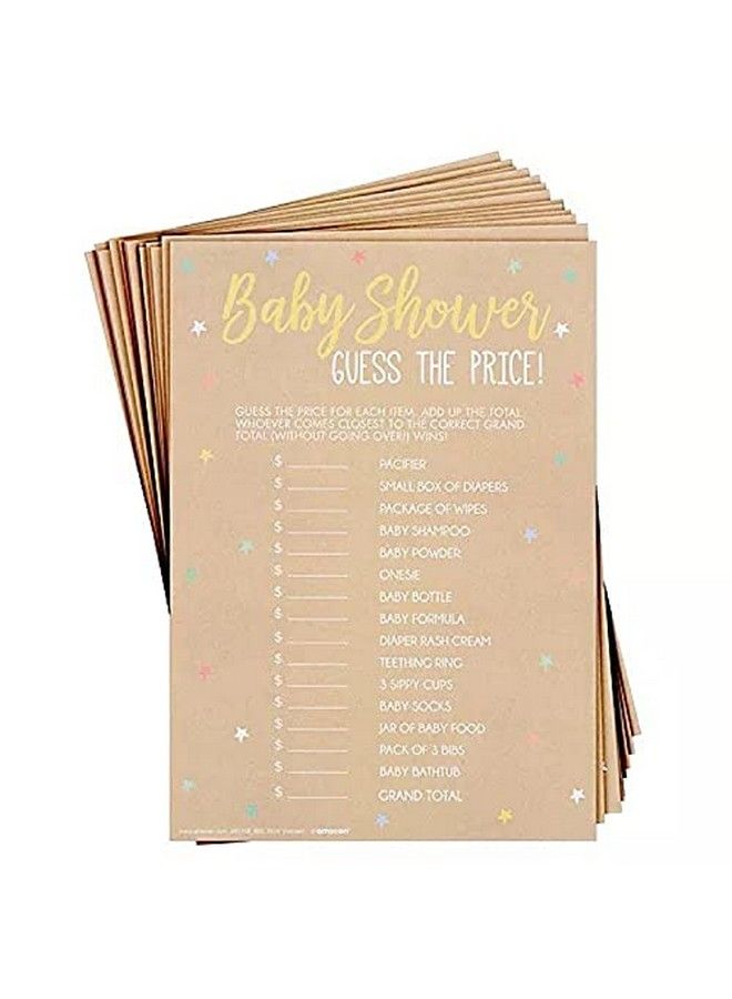 Amscan Guess The Price Game ; Baby Shower ; 24 Pcs - Image 1