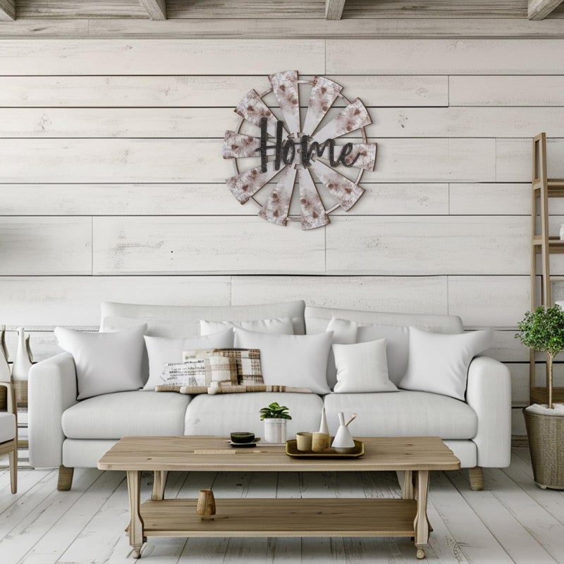 Youyole Wooden Windmill Wall Decor Farmhouse Windmill Home Sign Carved Artwork for Rustic Hanging Letters Decorative Art Signs for Living Room Kitchen Bedroom Entryway House Vintage Charms as Gift - Image 5