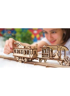 UGEARS UGears Mechanical Town Series | Tram Line | Mechanical Wooden 3D Puzzle Model Assembly Kits for Kids | Tram Toy Set STEM Projects DIY Kit | Puzzles Games for Adults Educational Kit | Construction Set  - Image 5
