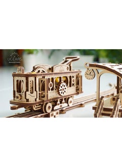 UGEARS UGears Mechanical Town Series | Tram Line | Mechanical Wooden 3D Puzzle Model Assembly Kits for Kids | Tram Toy Set STEM Projects DIY Kit | Puzzles Games for Adults Educational Kit | Construction Set  - Image 4