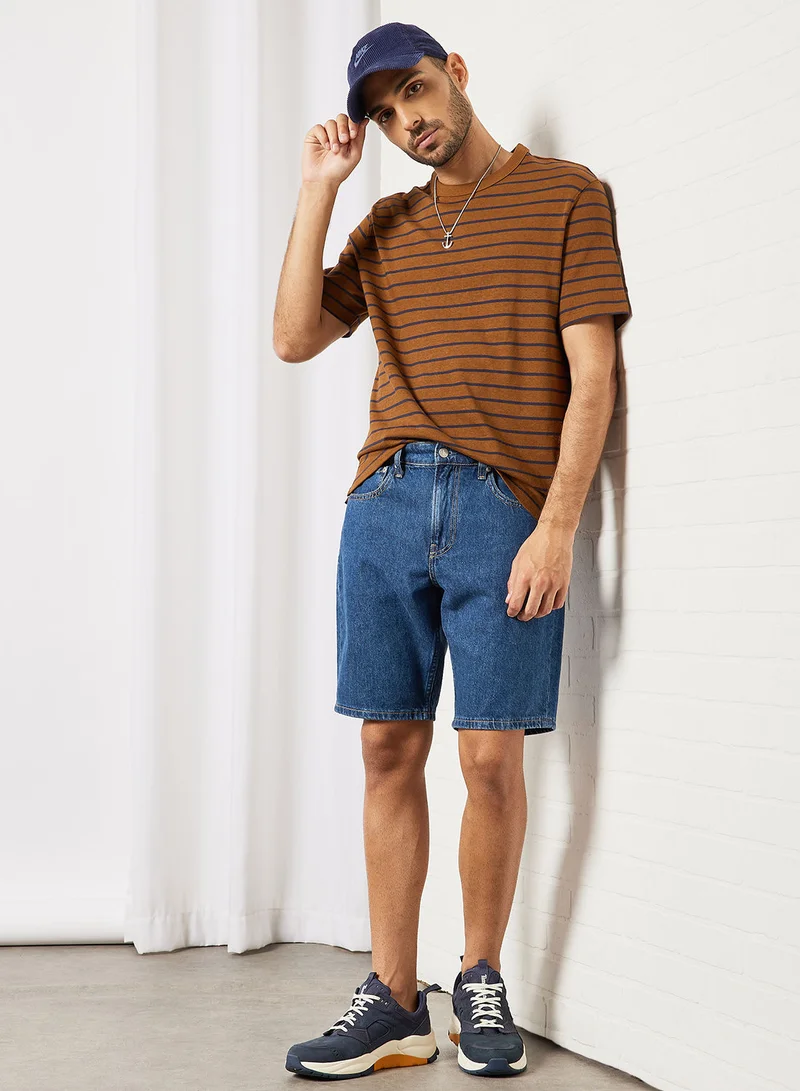 Mango Man Striped T-Shirt