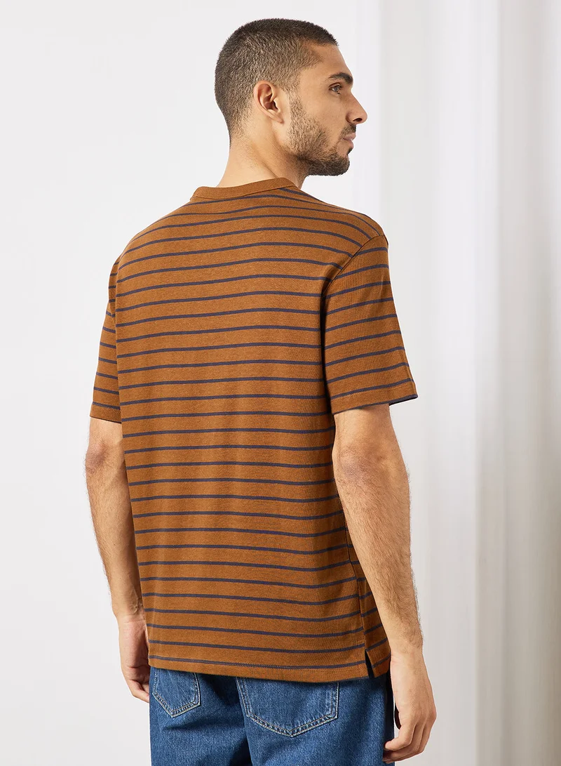 Mango Man Striped T-Shirt