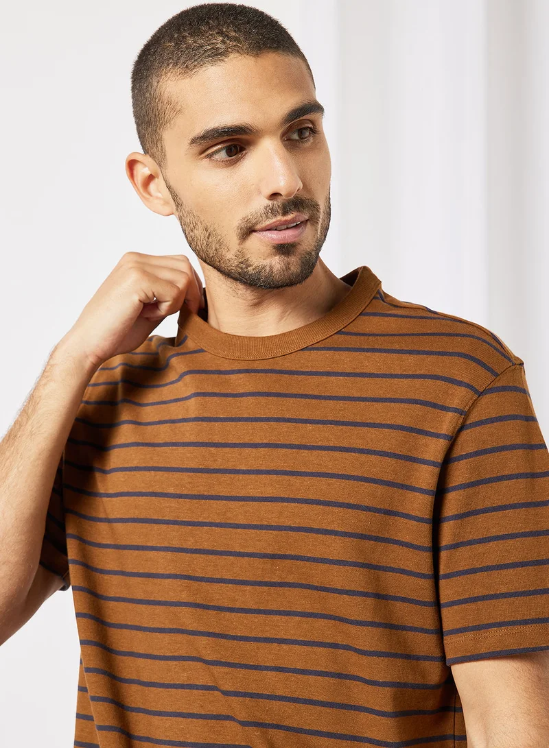 Mango Man Striped T-Shirt