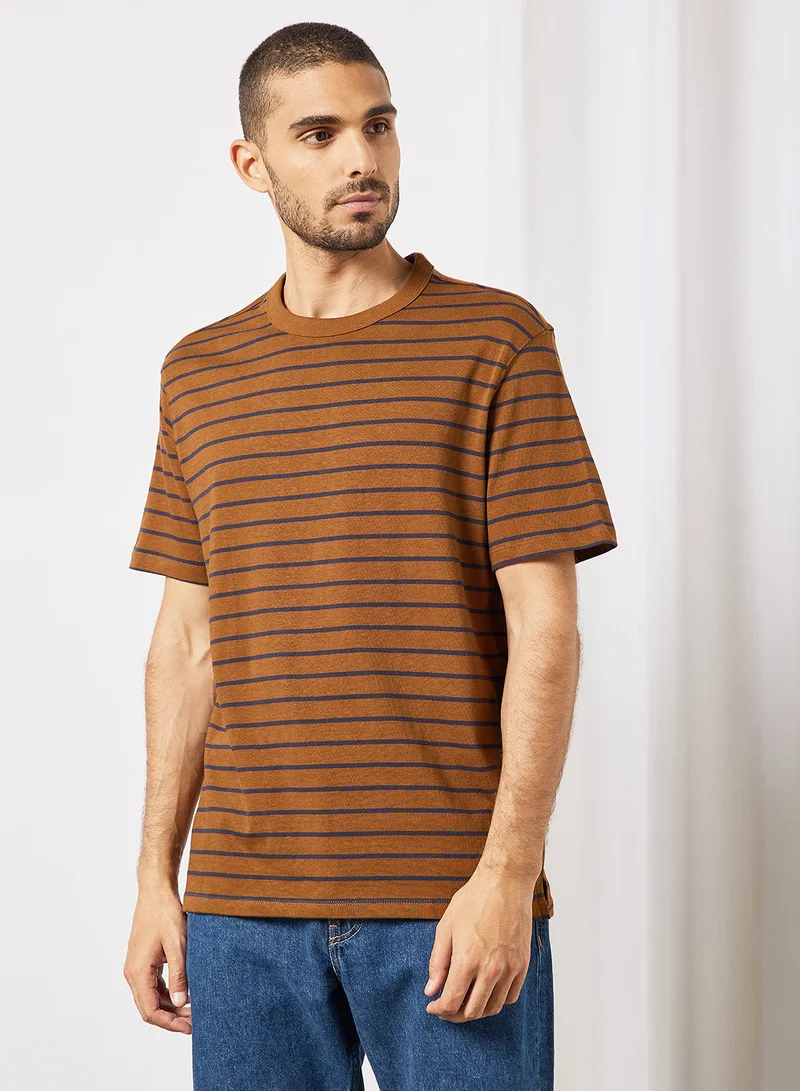 Mango Man Striped T-Shirt