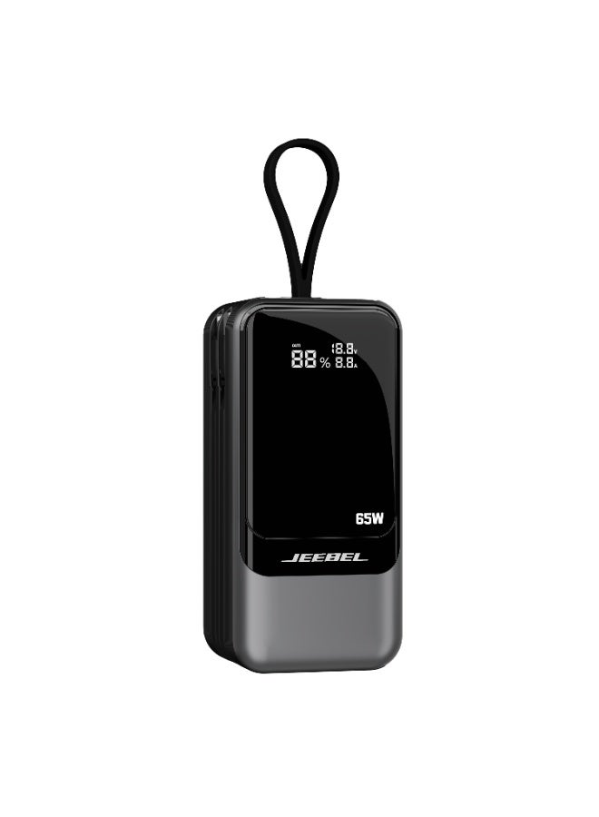 Jeebel 20000mAh Power Bank 65W Fast Charging with Built-in Cables & Digital Display – Laptop Compatible - Image 2