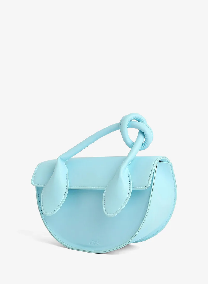 Haute Sauce  The Hanging Knot Hand Bag - Powder Blue for Women | Best Price UAE