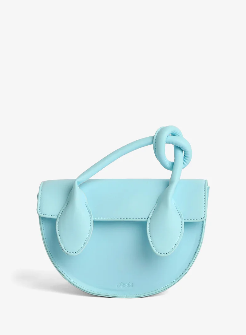 Haute Sauce  The Hanging Knot Hand Bag - Powder Blue for Women | Best Price UAE