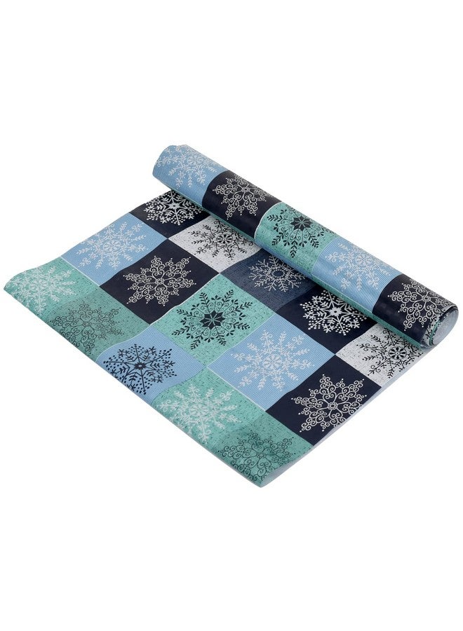 Kuber Industries Kuber Industries Multicheck Printed PVC Anti Slip Skid Shelf Mat, 5 Mtr- Pack of 2 (Multicolor)  - Image 2