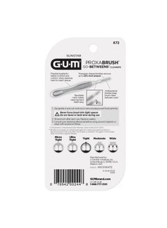 Gum Proxabrush Go-Betweens - Tight - Interdental Brushes - Soft Bristled Dental Picks For Plaque Removal Health - Safe For Braces & Dental Devices, 10Ct (4Pk)  - Image 3