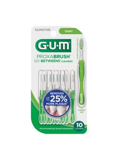 Gum Proxabrush Go-Betweens - Tight - Interdental Brushes - Soft Bristled Dental Picks For Plaque Removal Health - Safe For Braces & Dental Devices, 10Ct (4Pk)  - Image 2