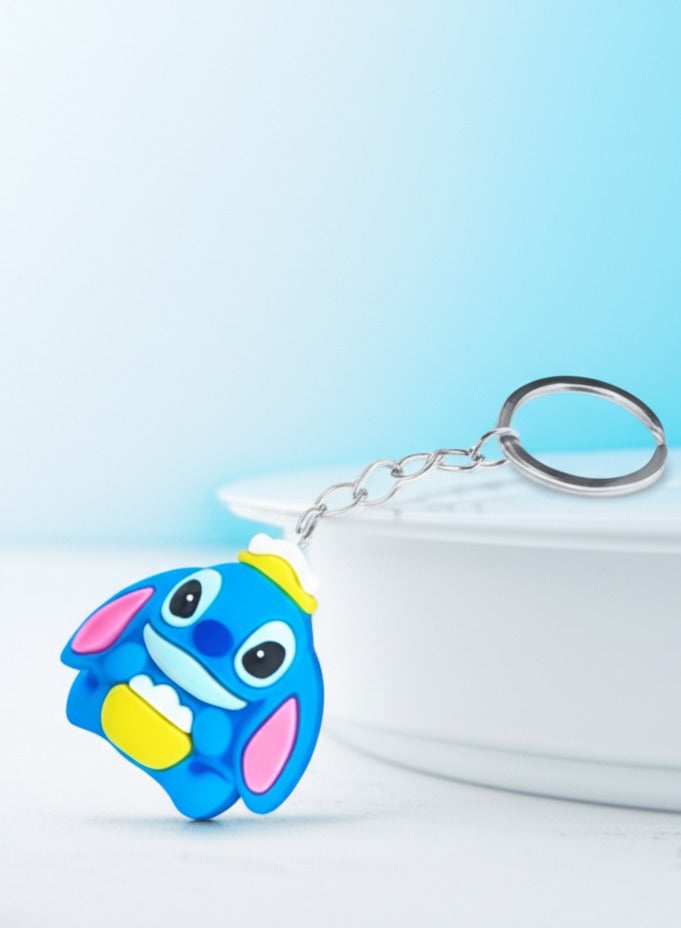 Generic Premium Stitch Silica Gel Keychain – Cute Disney Character Pendant, Fun Backpack & Bag keychain, Ideal Gift for Kids & Adults  - Image 2