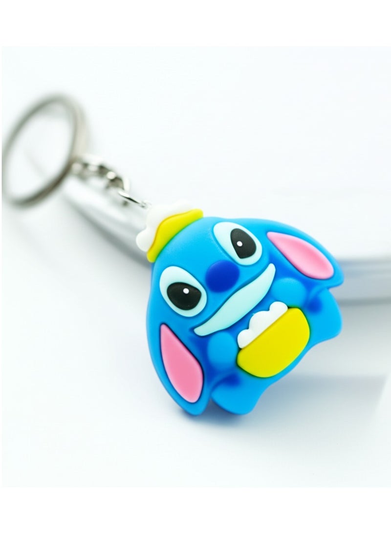 Generic Premium Stitch Silica Gel Keychain – Cute Disney Character Pendant, Fun Backpack & Bag keychain, Ideal Gift for Kids & Adults  - Image 3