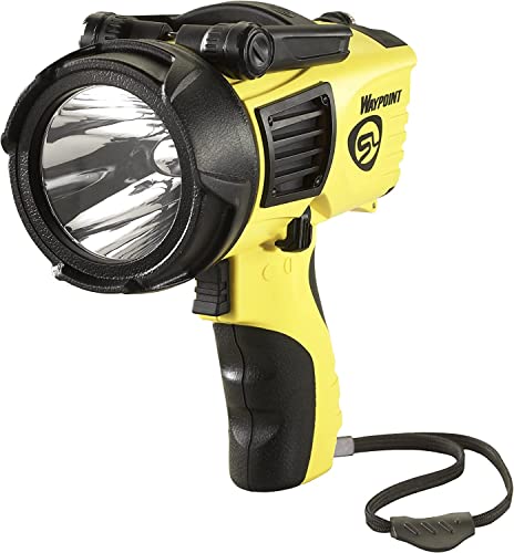 Streamlight 44900 WayPoint 500-Lumen 100,000-Candela Handheld LED Spotlight for Outdoor, Marine, and Emergency Use, Easy-Open Box, Yellow - Image 1