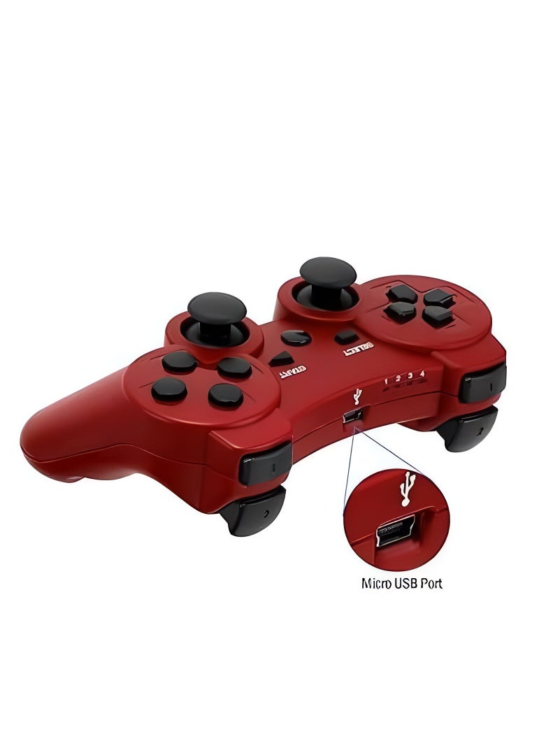 وحدة تحكم لاسلكية لجهاز PlayStation 3 - أحمر نابض بالحياة