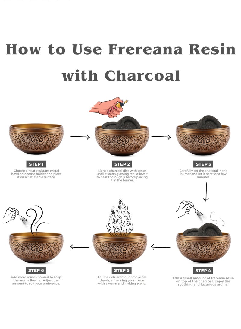 Awafi Mill Frereana Frankincense Resin - Premium Boswellia Tree Resin with Charcoal Tablet - Image 4