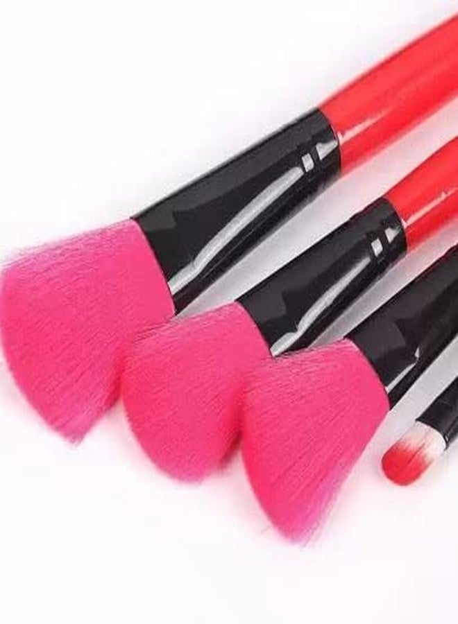 LANELLIE Makeup Brush Set With Travel Case- Pink, Set Of 24 - Image 4