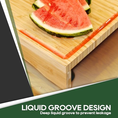 RVGUARD غطاء موقد RVGUARD، لوح تقطيع مع أرجل قابلة للتعديل وأخاديد للعصير لمقطورة التخييم الغازية أو الكهربائية (17"x20") - Image 5