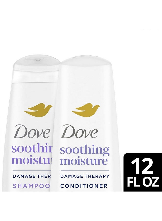 Dove Anti-Dandruff Shampoo and Conditioner Set - Soothing Moisture with Pyrithione Zinc + Sweet Almond Oil for Hair, 12 Oz Ea - Image 4
