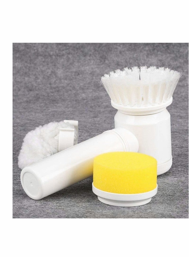 Y&D Electric Cleaning Brush, Multifunctional 5 in 1 Household Magic ABS Nylon Kitchen Bathtub for Tub Tile Floor Sink Window Brush Cleaner (White) - Image 2