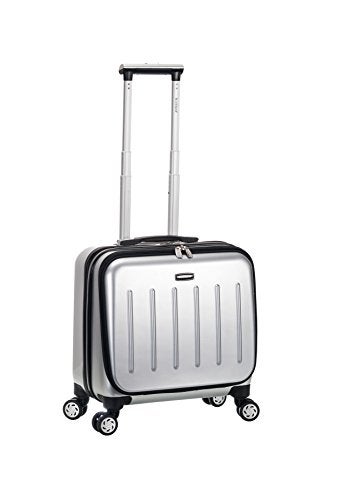 Rockland Revolution Hardside Rolling Computer Case, Silver, Small - Image 1