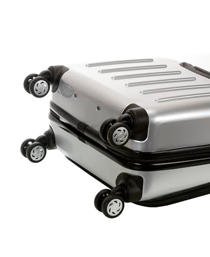 Rockland Revolution Hardside Rolling Computer Case, Silver, Small - Image 3