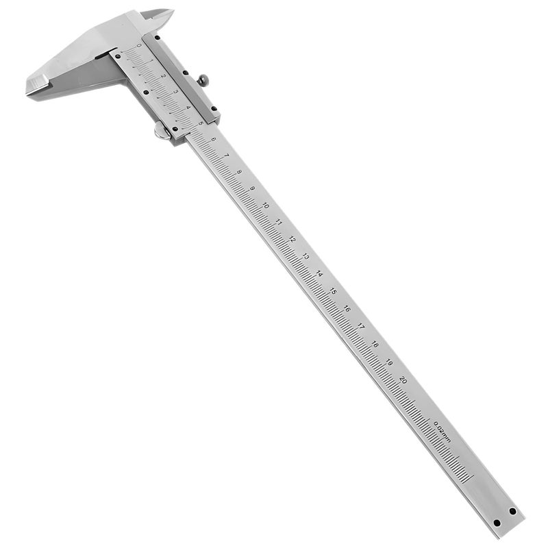 Stainless Steel Dial Vernier Caliper 200mm High Accuracy Depth Diameter Gauge YB5002A G - Image 2