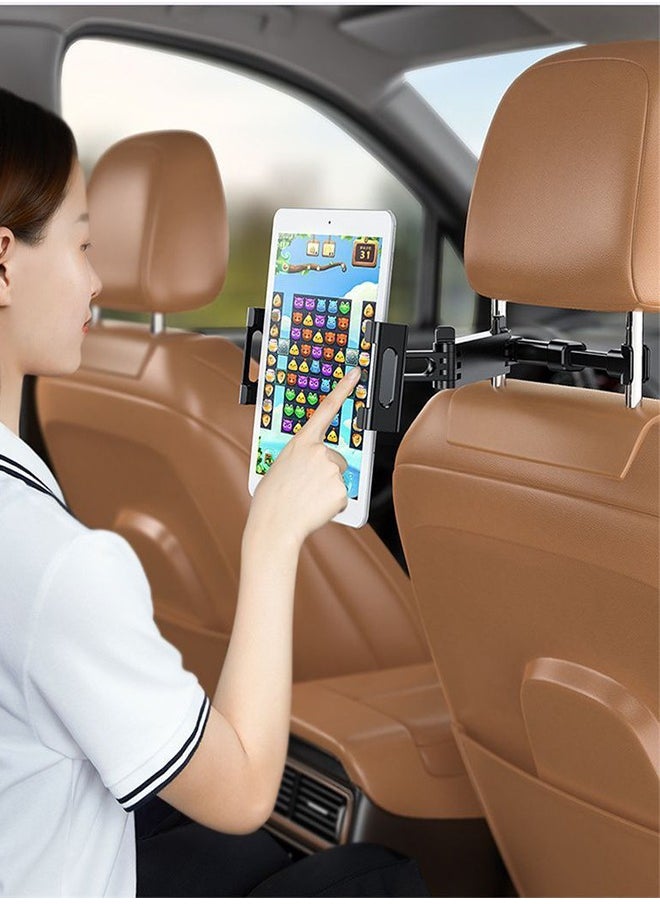 HOOPZOZA Tablet Holder for Car 360 Rotatable and Retractable Car Phone Holder Back Seat Road Trip Essentials for 4.7-12.9 Inch Devices Ipad Holder for Car Ipad Car Holder Tablet Holder Car  Phone Holder  - Image 1