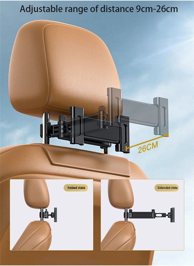 HOOPZOZA Tablet Holder for Car 360 Rotatable and Retractable Car Phone Holder Back Seat Road Trip Essentials for 4.7-12.9 Inch Devices Ipad Holder for Car Ipad Car Holder Tablet Holder Car  Phone Holder  - Image 4