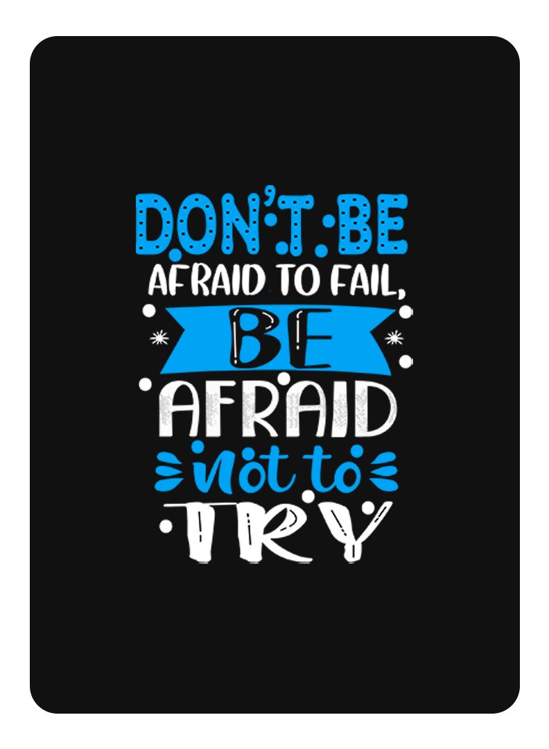 Theodor Protective Flip Case For Samsung Galaxy Tab S6 With Trifold Stand Auto Wake Sleep Shockproof Cover Dont be afraid to fail afraid not to try copy - Image 1