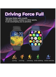 Zoom Plus 2023 New Bluetooth Calling Full Screen Touch Heart Rate Monitoring Smart Watch Blue  - Image 4