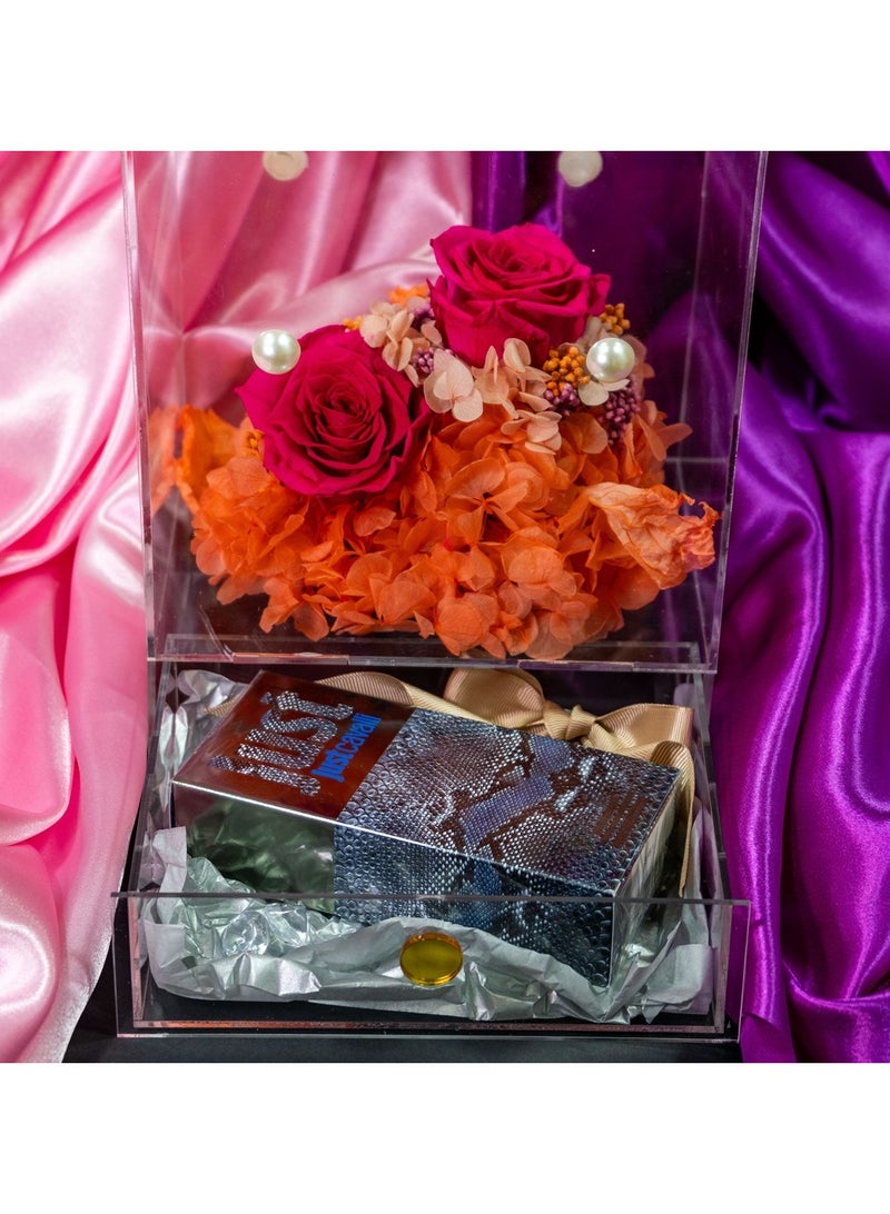   صوفيا طبيعة صندوق أكريليك مع زهرة إنفينيتي بريزيرف وكافالي - Image 1