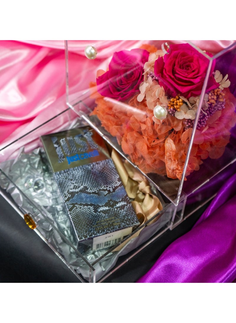   صوفيا طبيعة صندوق أكريليك مع زهرة إنفينيتي بريزيرف وكافالي - Image 2