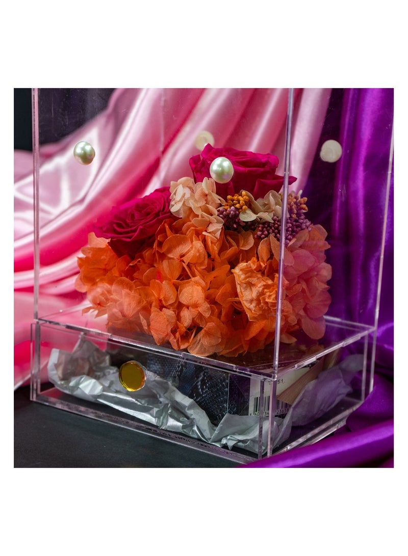   صوفيا طبيعة صندوق أكريليك مع زهرة إنفينيتي بريزيرف وكافالي - Image 5