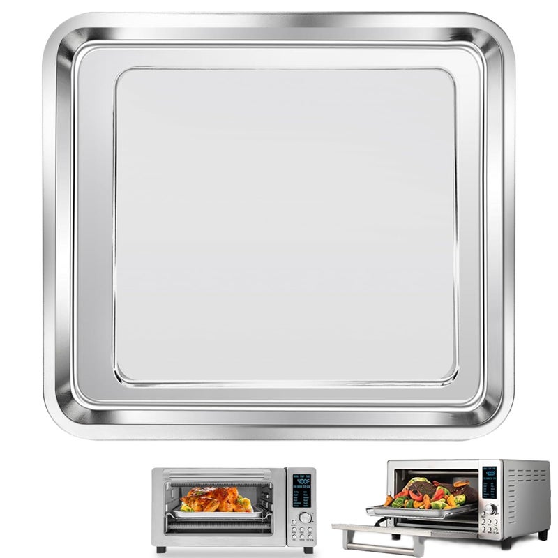 GWY Air Fryer Baking Pan for Nuwave Bravo 10 in 1 21 Qt Air Fryer Toaster Oven 112 105 Air Fryer Grill Pan Grill Plate Crisper Plate Rack Parts Accessories Tray Stainless Steel - Image 2