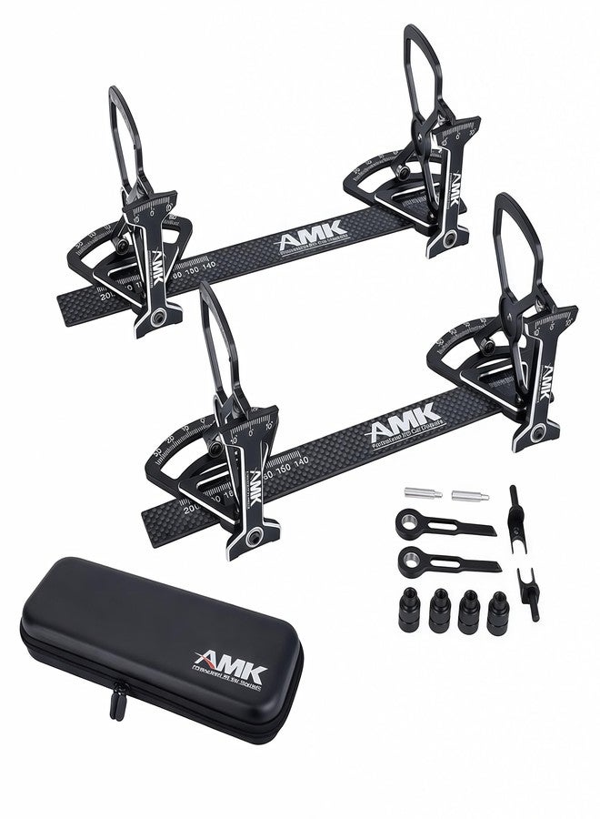AMK RC Car Chassis Setup System for 1/10 Touring Cars, Professional Camber & Toe Gauge Alignment Tool Kit for On-Road RC Racing - Image 1