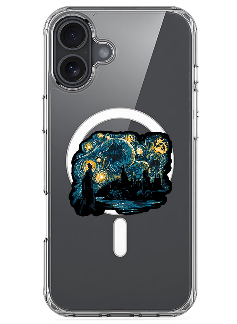 Theodor Magnetic Case for Apple iPhone 17 Compatible with MagSafe Wireless Charging, Shockproof Phone Bumper Cover - Starry nights - Image 1