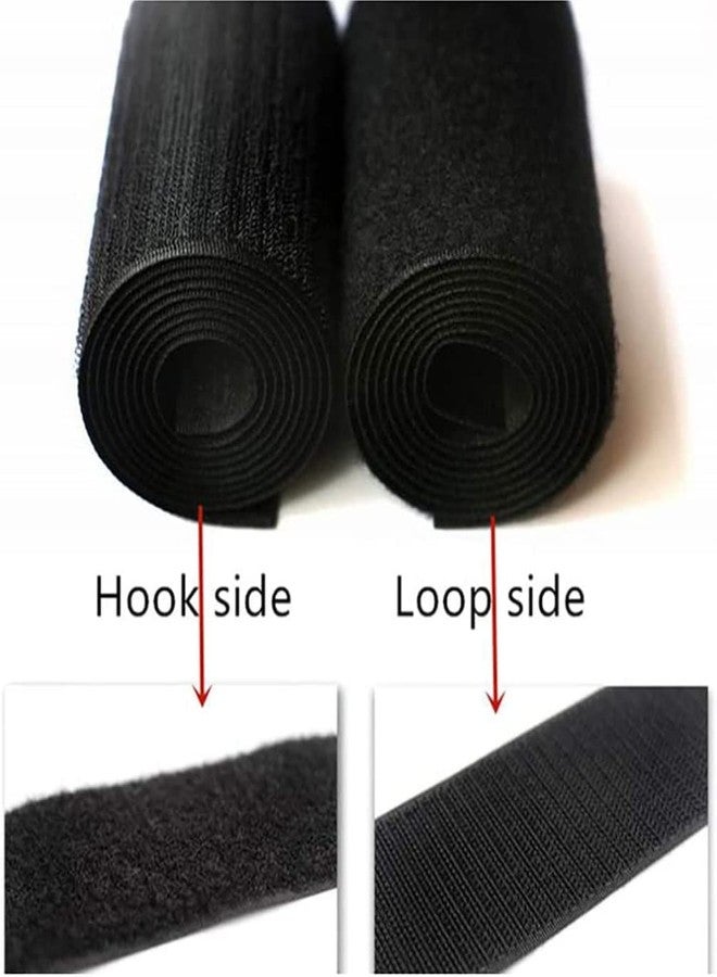 Vkey Hook and Loop Strip Tape,Strong,Sew-On Hook Loop Fastener Tape Tape Nylon Strips Fabric Assembly & Junction Applications for Home and Office Army Green - Image 2
