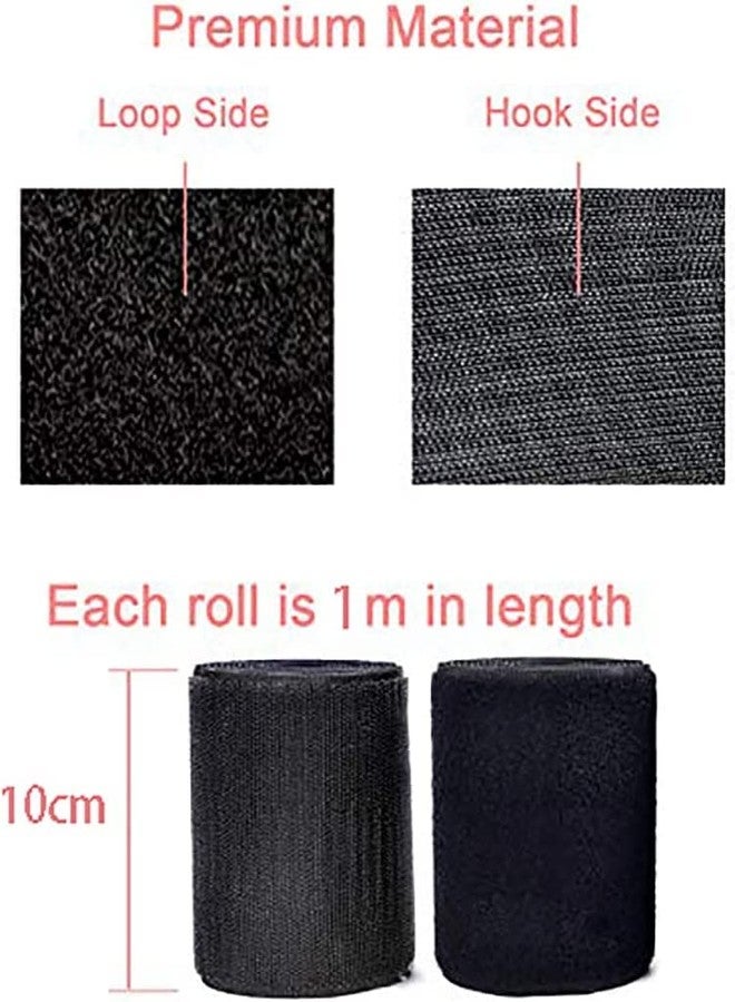 Vkey Hook and Loop Strip Tape,Strong,Sew-On Hook Loop Fastener Tape Tape Nylon Strips Fabric Assembly & Junction Applications for Home and Office Army Green - Image 4