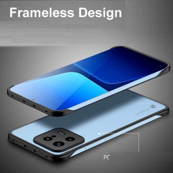 REALCASE Xiaomi 13 Pro 5G Back Cover Case | Slim Translucent Frameless Matte Hard Back Skin | Soft TPU Shock Proof Bumper Back Cover Case for Xiaomi 13 Pro 5G (Black) - Image 3