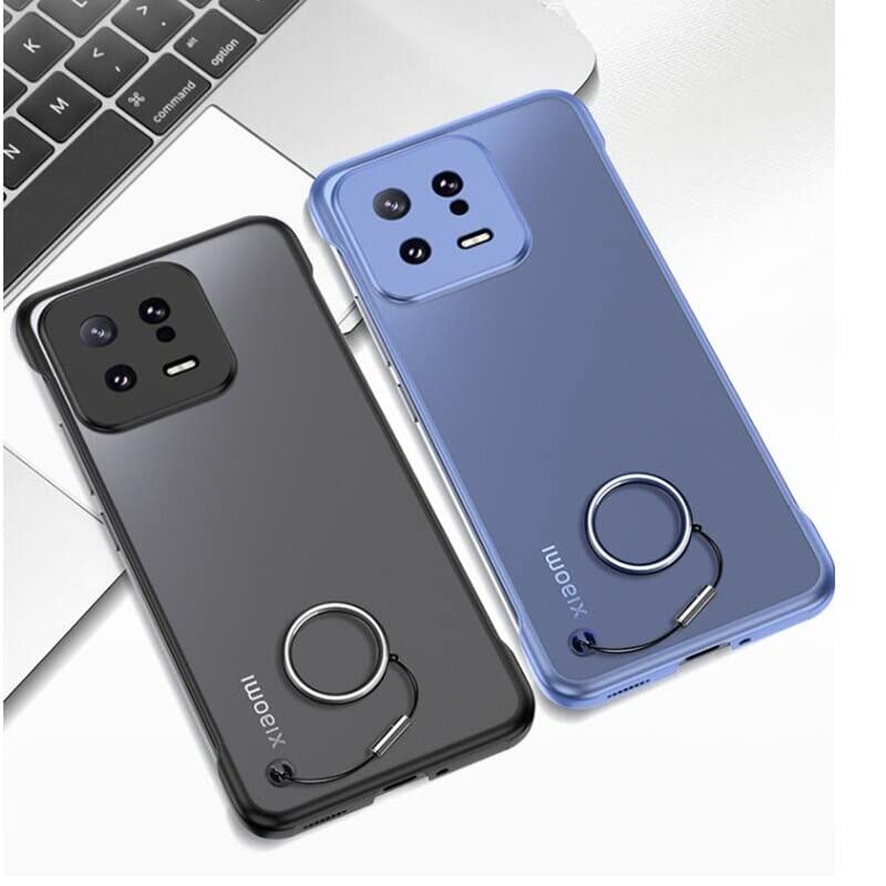 REALCASE Xiaomi 13 Pro 5G Back Cover Case | Slim Translucent Frameless Matte Hard Back Skin | Soft TPU Shock Proof Bumper Back Cover Case for Xiaomi 13 Pro 5G (Black) - Image 5