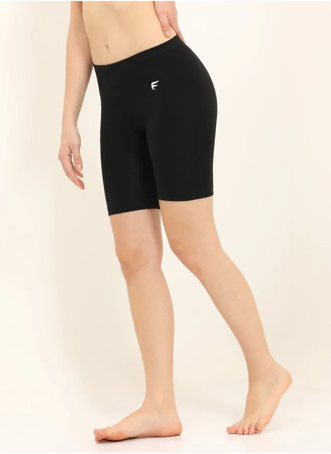 انفي Logo Print Cycling Shorts by Styli