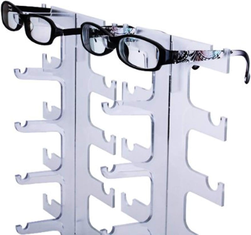 JoySee 1 X sunglasses organizer eyeglasses rack glasses holders acrylic Glasses hoder Display hold Stand, Water Clear Transparent - Image 4
