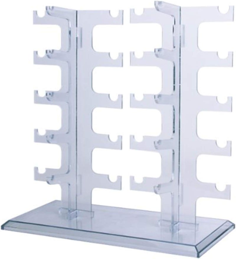JoySee 1 X sunglasses organizer eyeglasses rack glasses holders acrylic Glasses hoder Display hold Stand, Water Clear Transparent - Image 1