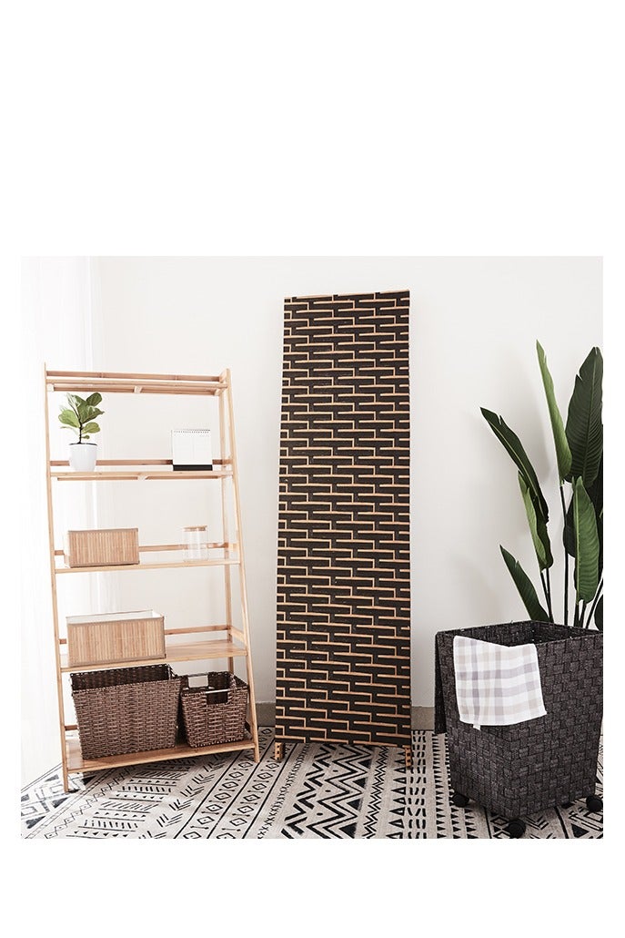 Fixer Foldable & Movable Hand-Woven Room Divider [200 x 180 cm] – Stretch Partition for Office, Bedroom, Living Room, Hotel Wall - Image 2