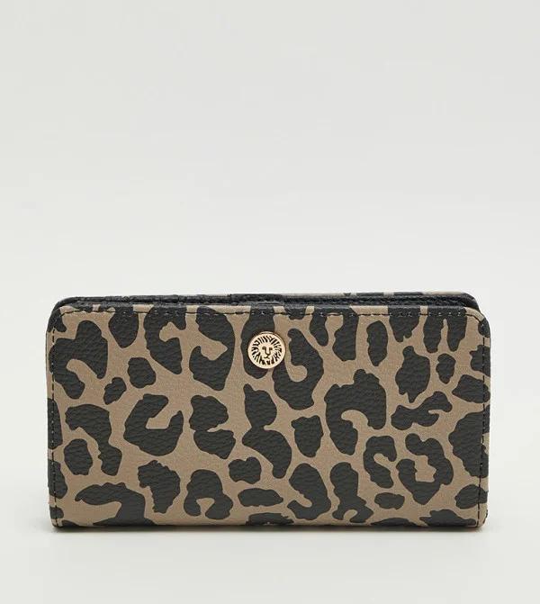 آن كلاين Anne Klein Leopard Print Bi-fold Wallet