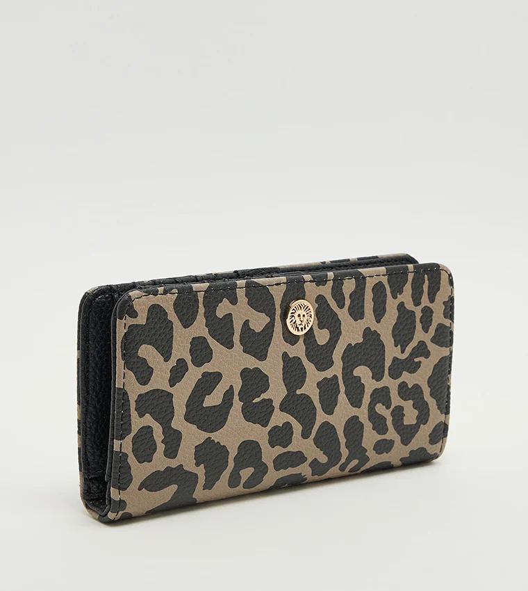 آن كلاين Anne Klein Leopard Print Bi-fold Wallet