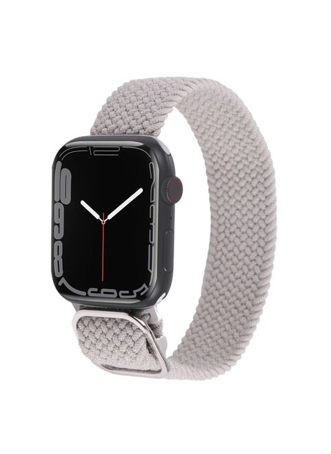 Replacement Strap Nylon Braid Strap Watch Band For Apple Watch Ultra 49mm&Watch Ultra 2 49mm / Series 9&8&7 45mm / SE 3&SE 2&6&SE&5&4 44mm / 3&2&1 42mm 7