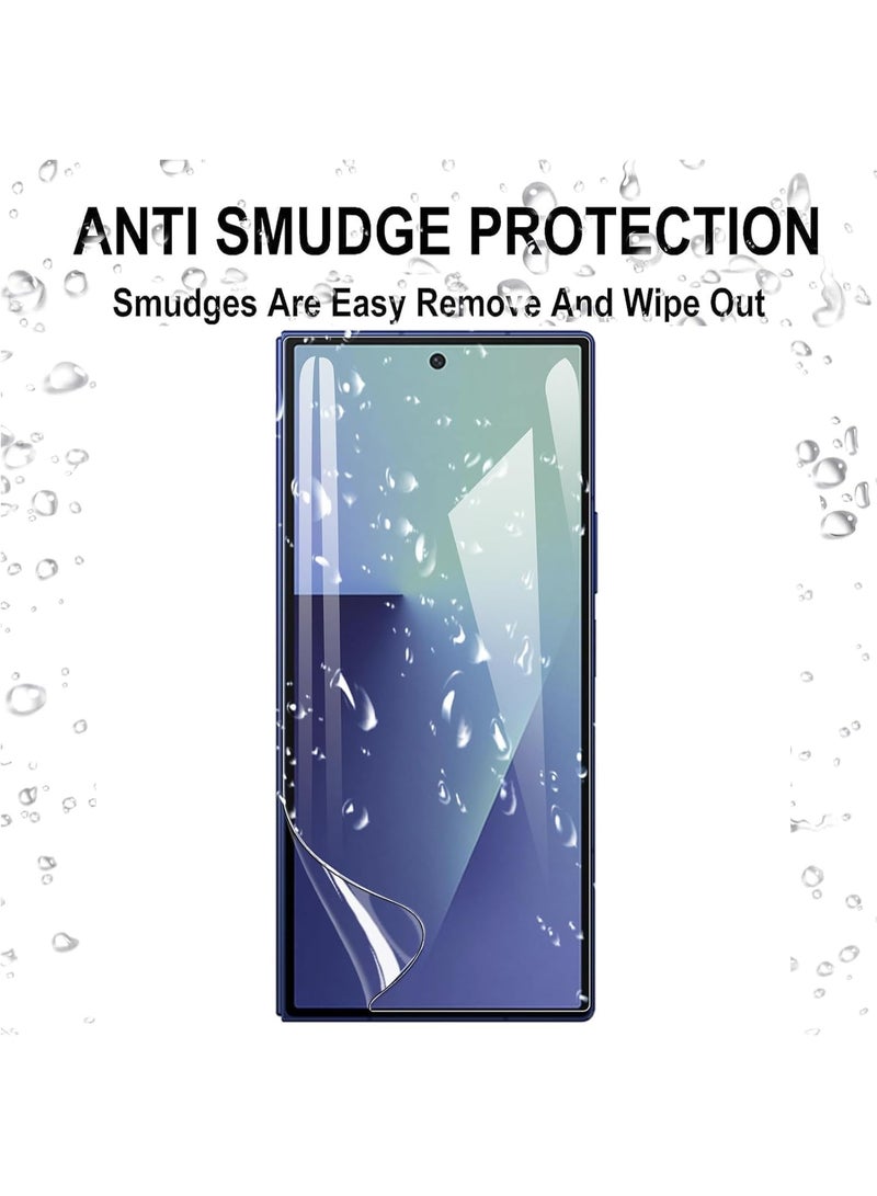 Muzz 2+2 Pack Screen Protector for Samsung Galaxy Z Fold 7/Samsung Galaxy Z Fold7, HD Clarity Elastic Edge Soft TPU Fingerprint Unlocking Scratchproof Bubble Free Protective Cover Film - Image 5